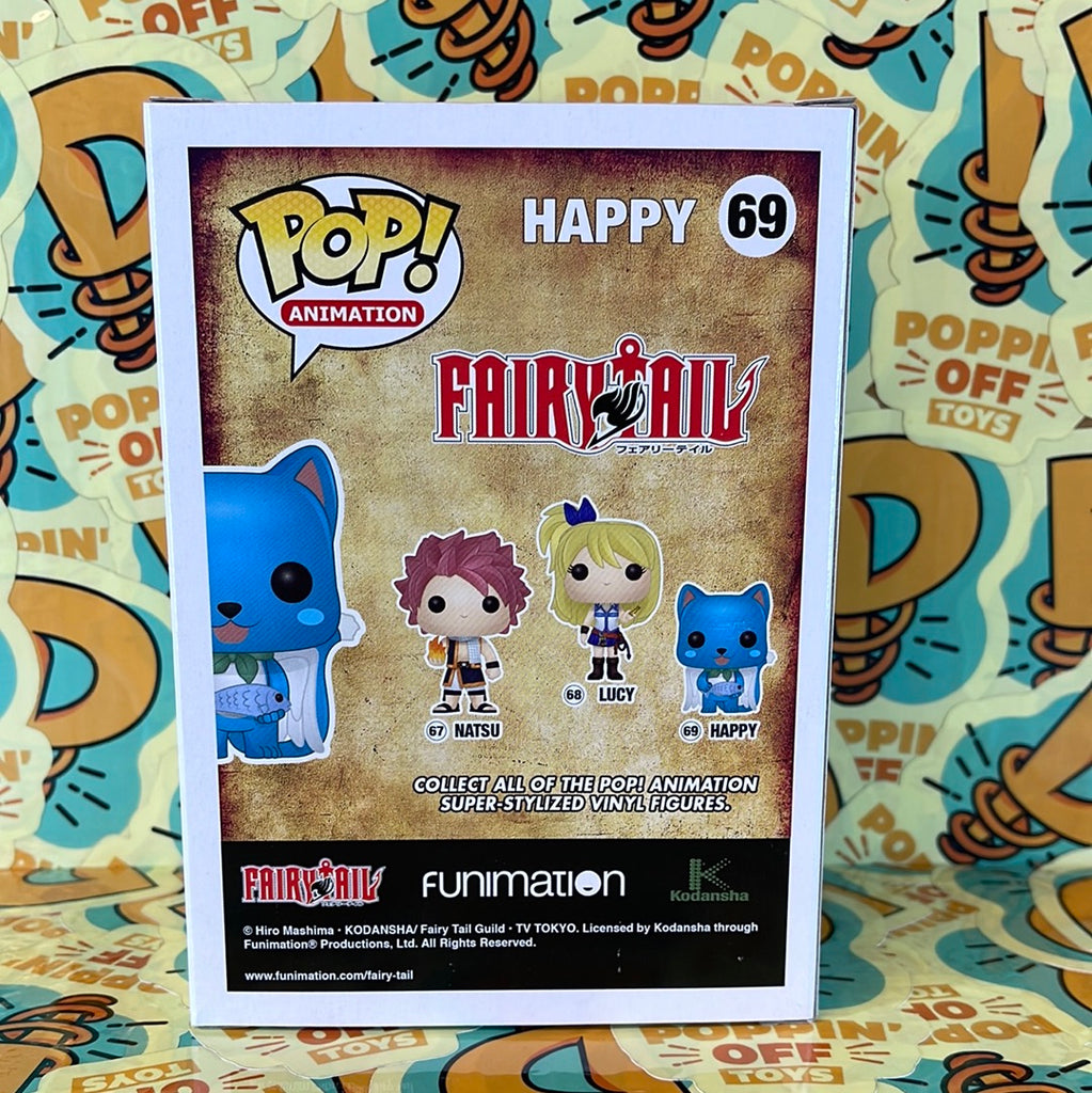 Pop! Animation: FairyTail - Happy (Flocked) (FYE) – Poppin' Off Toys