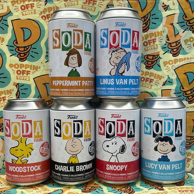 SODA: Peanuts - Opened Sodas and Loungefly Bag (Opened Woodstock Chase)