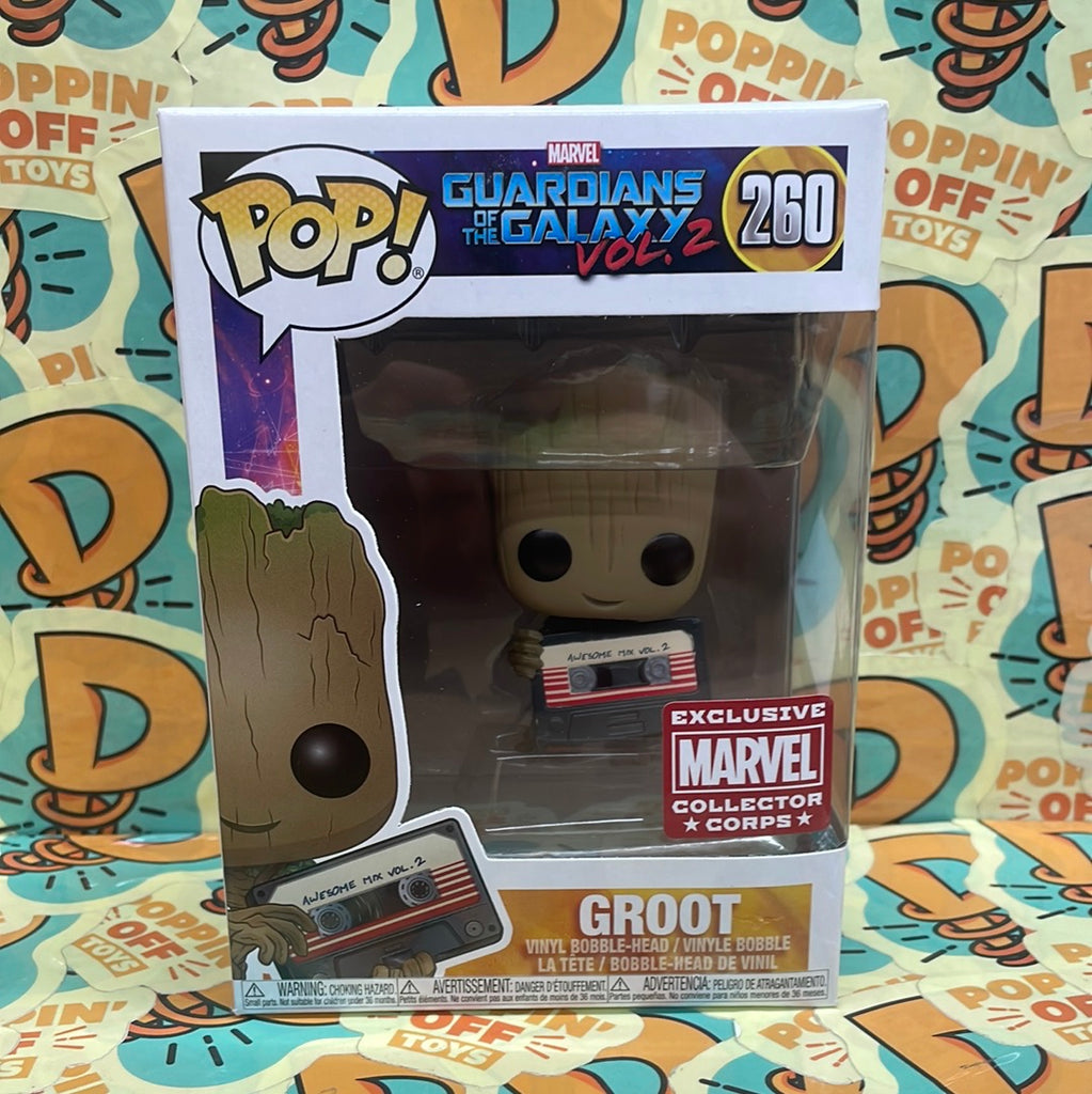 Corp　Guardians　Exc　-Groot　Poppin'　Galaxy　the　Off　of　Pop!　Toys　(Collector　Marvel:　Vol.　–