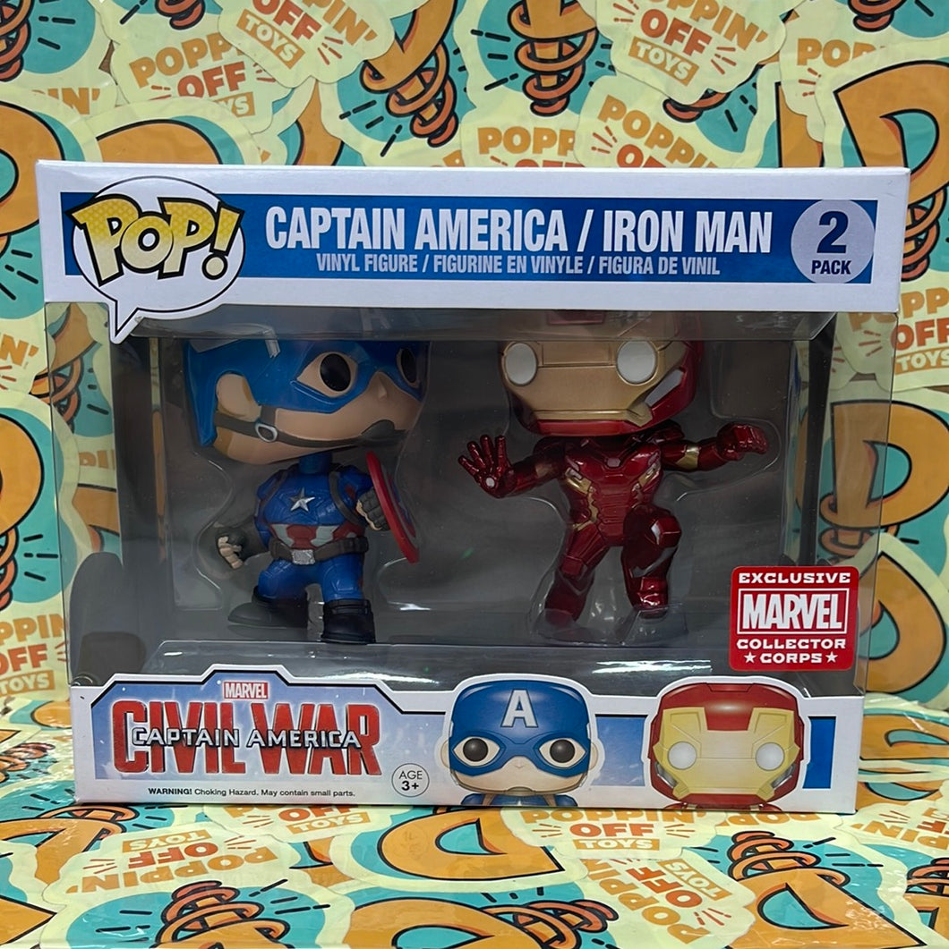Pop! Marvel: Civil War - Captain America/Iron Man (Action Pose) (MCC)