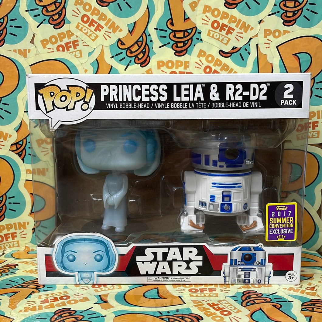 Pop! Star Wars: Princess Leia & R2-D2 (2017 Summer Convention) (2-Pack)