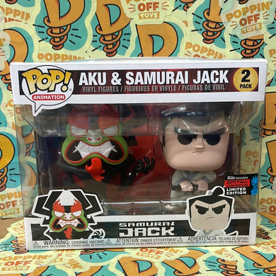 Pop! Animation: Samurai Jack -Aki & Samurai Jack (2019 Fall Convention) (2-Pack)