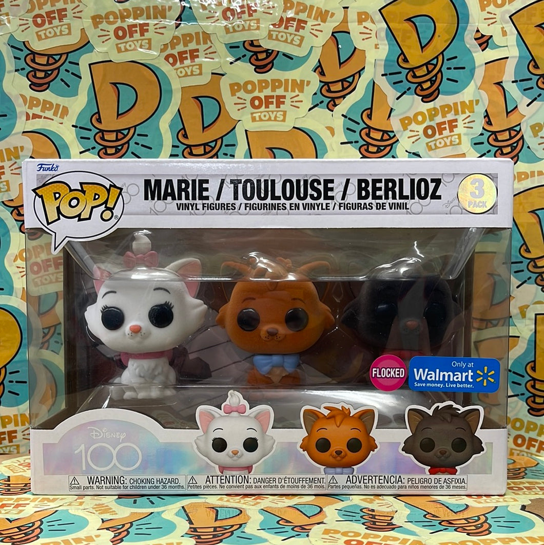 Pop! Disney: The Aristocats - Marie/Toulouse/Berlioz (Flocked)