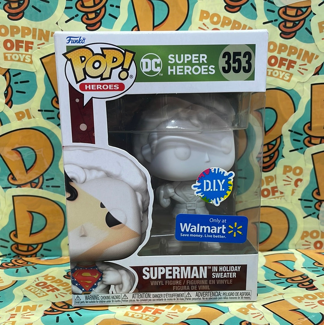 Pop! Heroes: Super Heroes -Superman In Holiday Sweater (Walmart Exclusive) 353