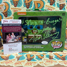 Pop! Television: Spongebob Leonardo and Planton Shredder (SDCC Exclusive) (Signed By Tom Kenny) (JSA Authenticated) 01