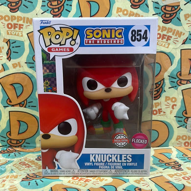 Pop! Games: Sonic The Hedgehog -Knuckles (Special Edition) (Flocked) 854