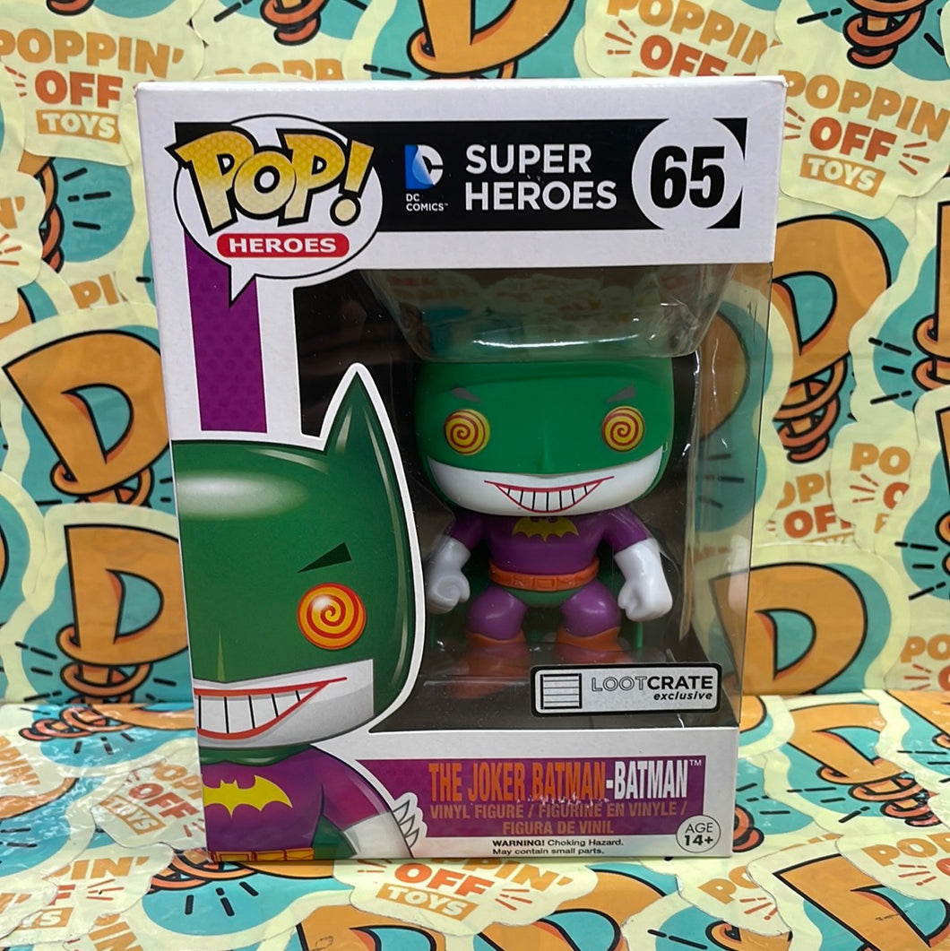 Pop! Heroes: The Joker Batman -Batman (Lootcrate Exclusive) 65