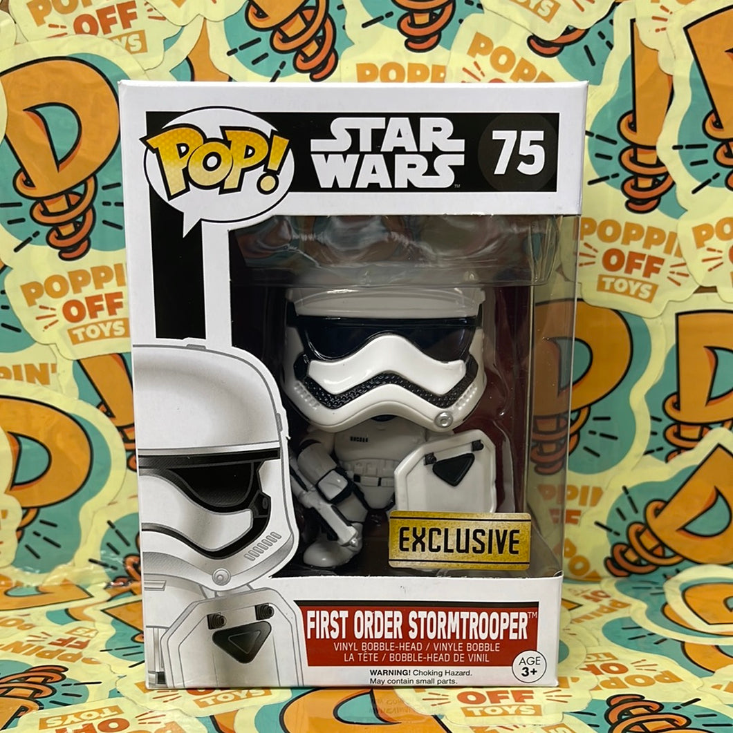 Pop! Star Wars: First Order Stormtrooper (Riot Gear) (Walgreens) – Poppin'  Off Toys