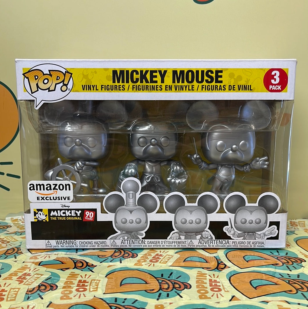 Pop! Disney: Mickey Mouse (Silver 3PK) (Amazon)