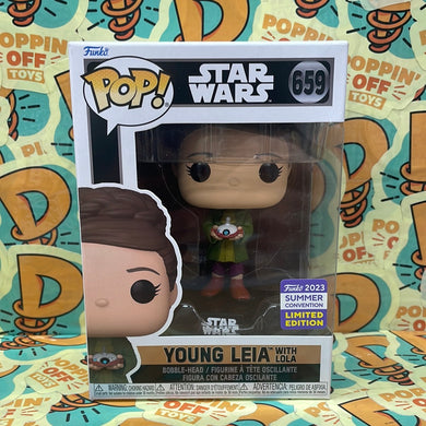 Pop! Star Wars: Young Leia w/ Lola (2023 Summer Convention) 659