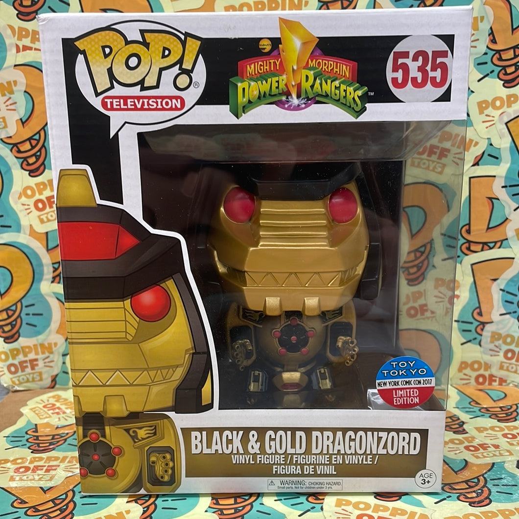 Pop! Television: Mighty Morphin Power Rangers - Black and Gold Megazord (2017 Toy Tokyo Exclusive) 535
