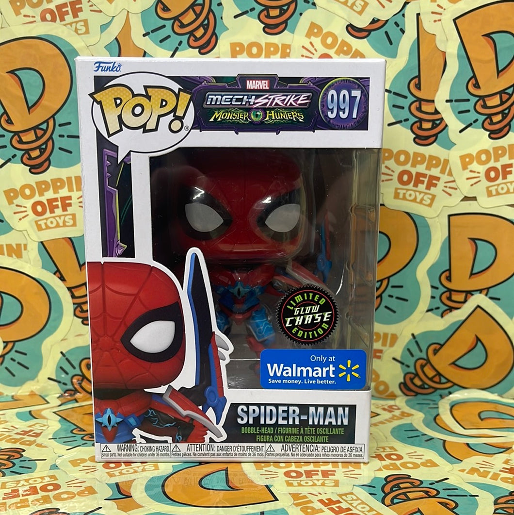 Pop! Marvel: Mech Strike Monster Hunters -Spider-Man (Chase) (Walmart) 997