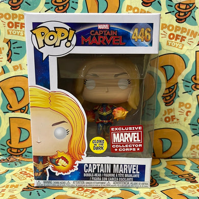 Pop! Marvel: Captain Marvel (GITD) (Collector Corp Exclusive)