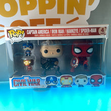 Pop! Marvel: Captain America Civil War -Captain America/ Iron Man/ Hawkeye/ Spider-Man (4-Pack)
