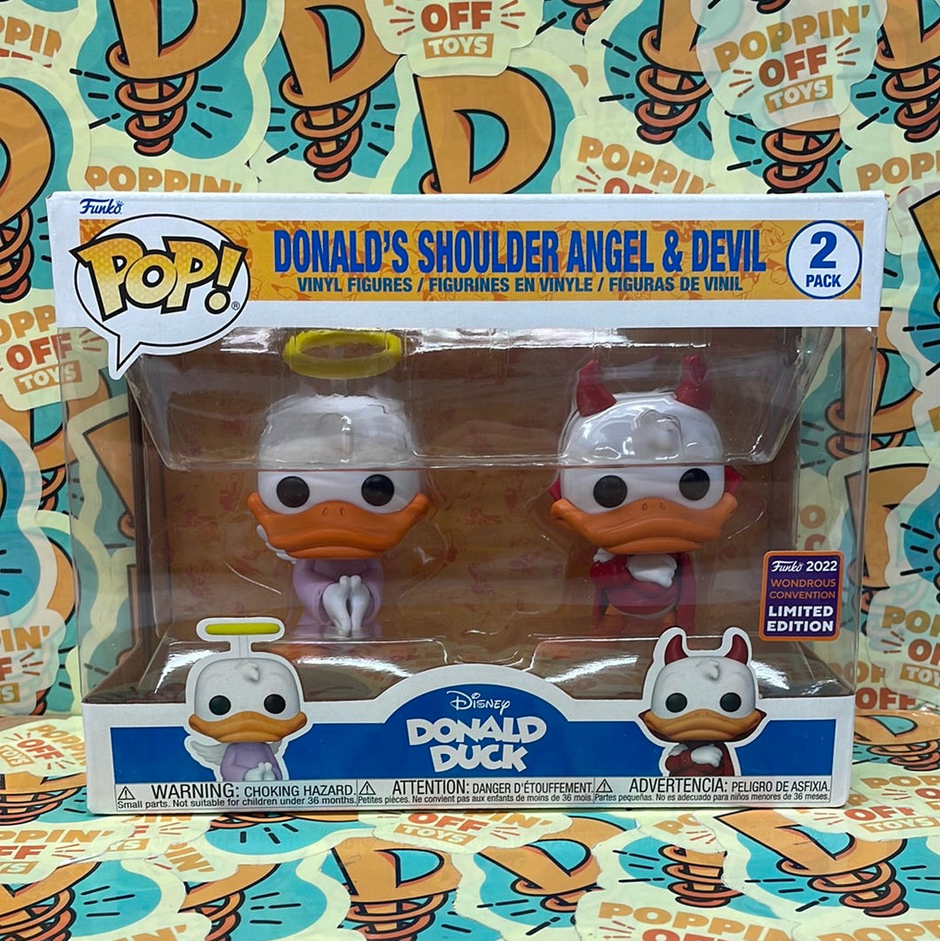 Pop! Disney: Donald Duck - Donald’s Shoulder Angel & Devil (Wondrous Convention 2023) (Copy)