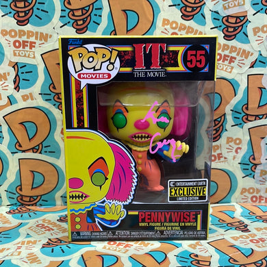 Pop! Movies: It - Pennywise (Blacklight) (Entertainment Earth Exclusive) (Autographed Tim Curry) 55