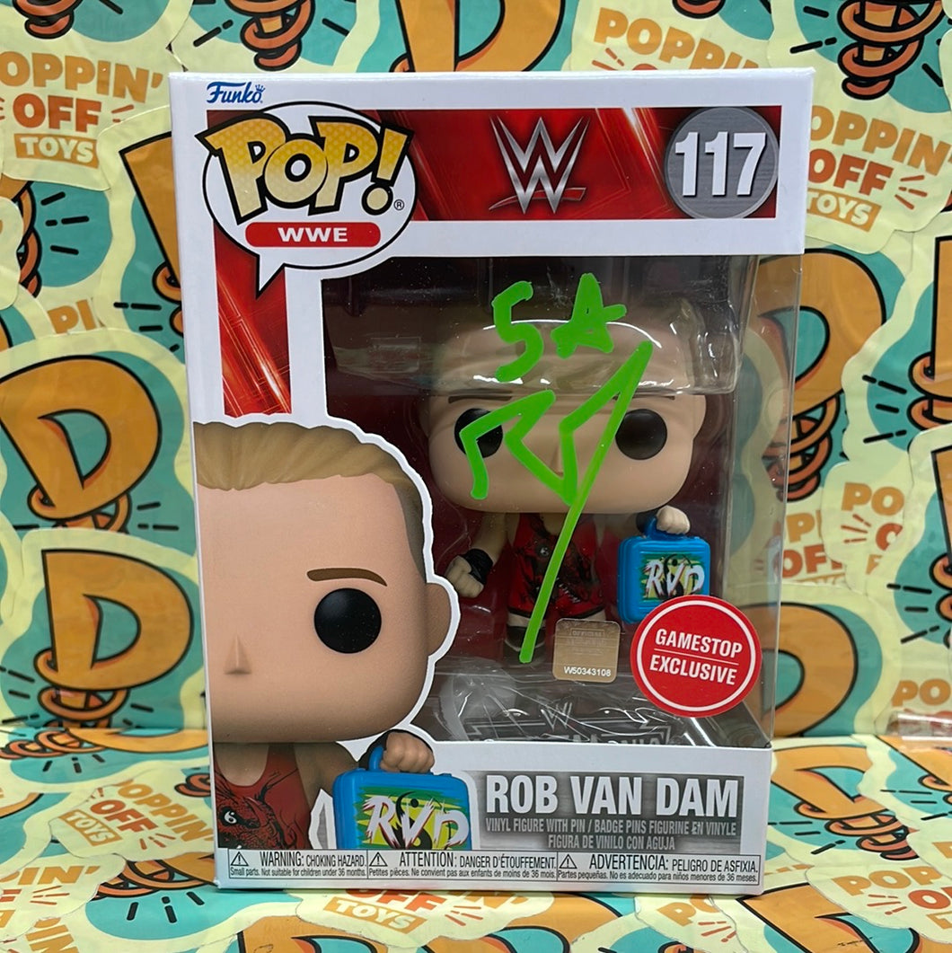 Pop! WWE: Rob Van Dam (GameStop Exclusive) (Signed) (JSA Authenticated) 117