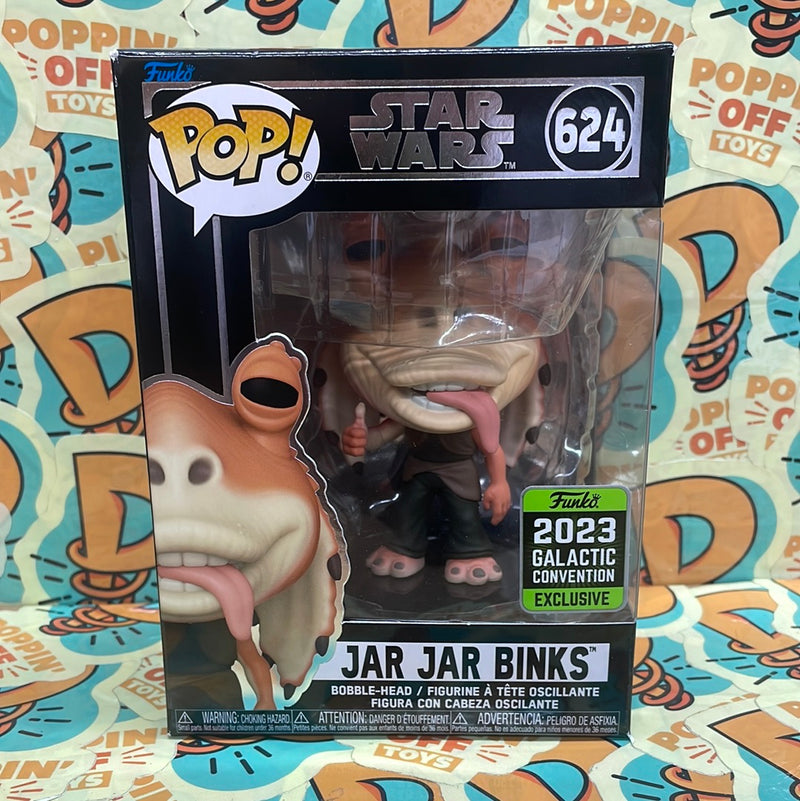 Funko Pop! Star Wars - Jar Jar Binks #624 (2023 Galactic Convention  Exclusive)
