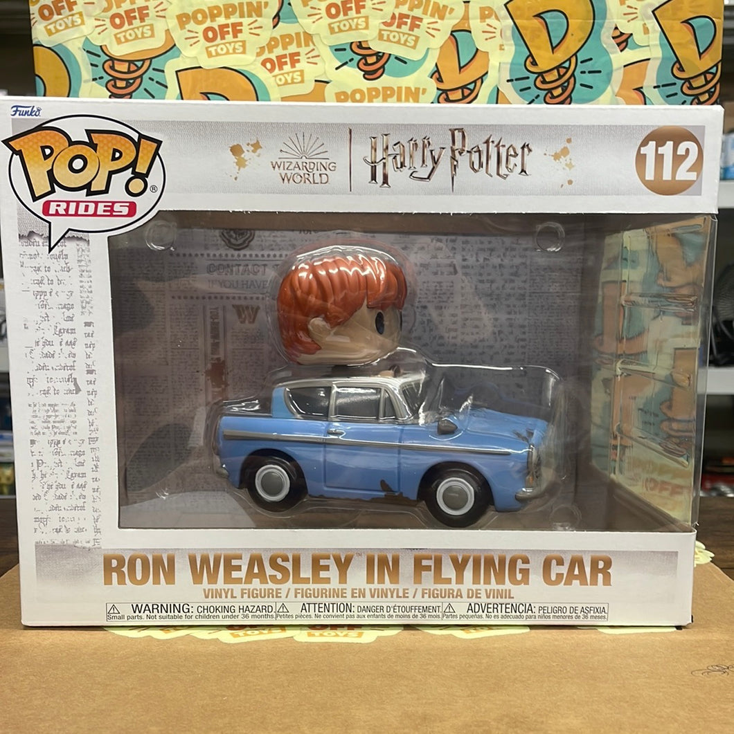 Pop! Rides: Harry Potter -Ron Weasley In Flying Car 112 – Poppin' Off Toys
