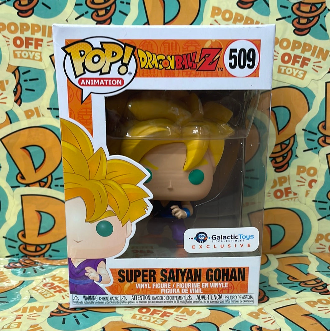 Pop! Animation: Dragon Ball Z -Super Saiyan Gohan (Galactic Toys Exclusive) 509