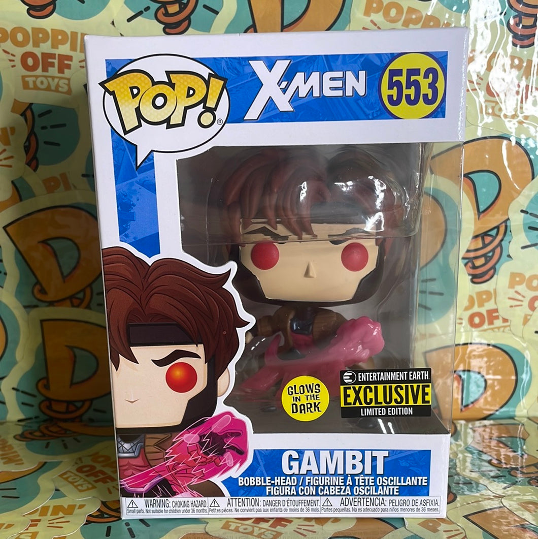 Pop! Marvel: X-Men -Gambit (GITD) (Entertainment Earth Exclusive) 553