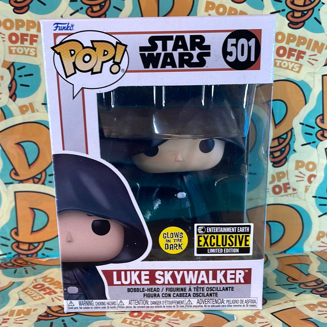 Pop! Star Wars: Luke Skywalker (GITD) (Entertainment Earth Exclusive) 501