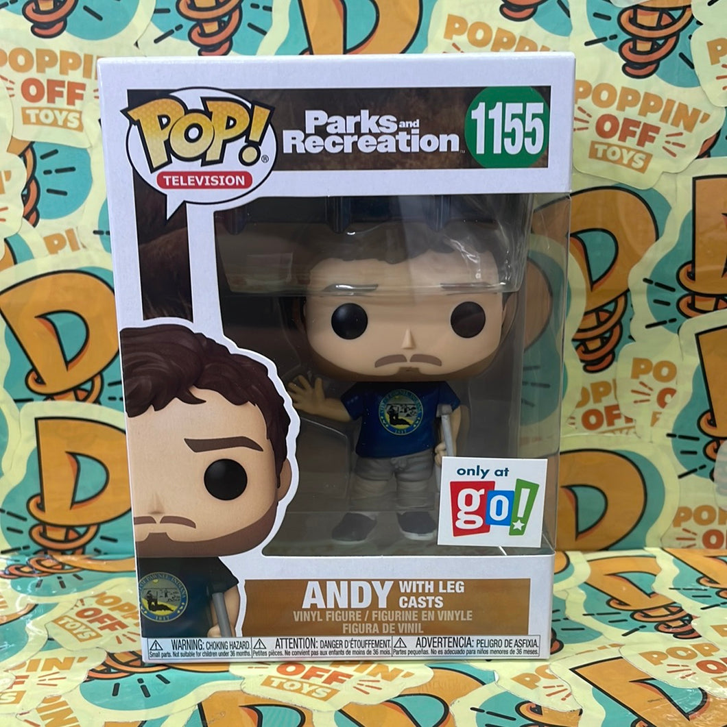Pop! Television: Parks and Recreation -Andy w/ Leg Casts (Go! Exclusive) 1155