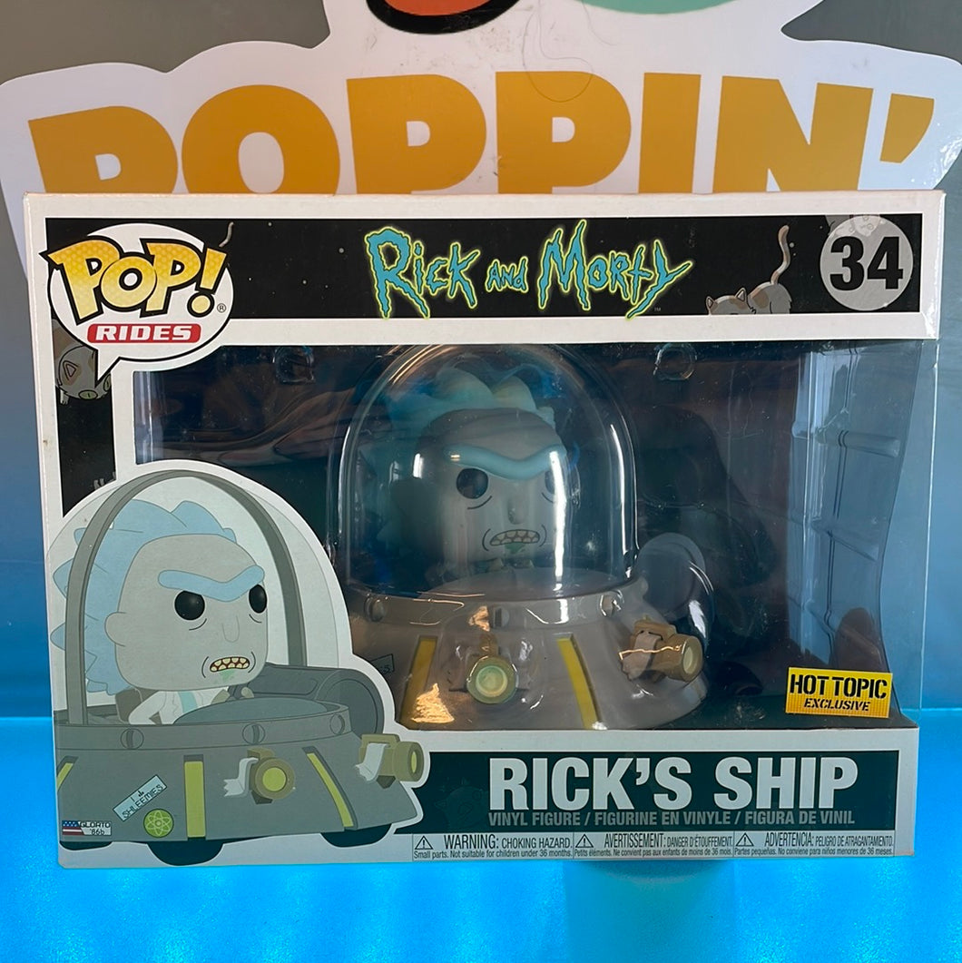 Pop! Rides: Rick and Morty -Ricks Ship (Hot Topic Exclusive) 34