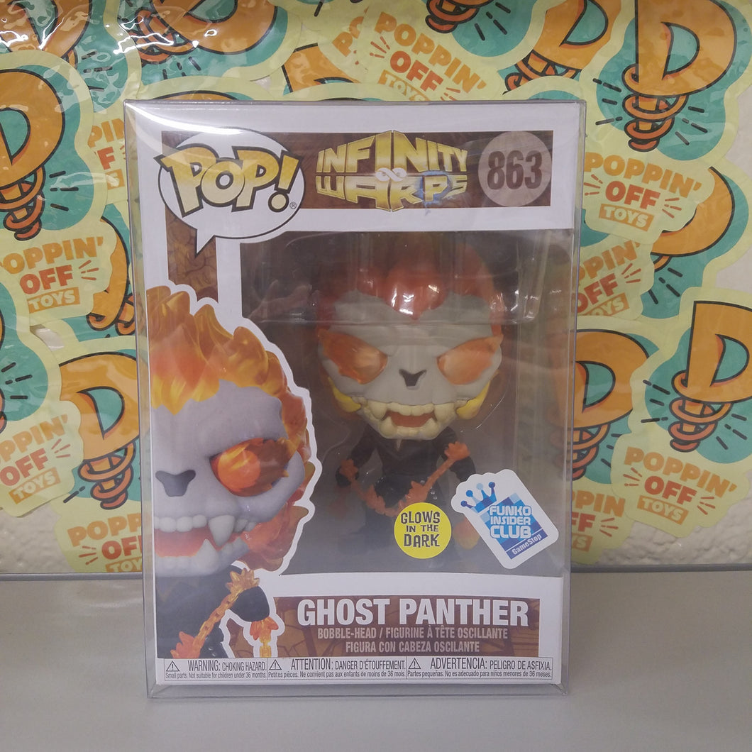 Pop! Marvel: Infinity Warps- Ghost Panther ( GITD Gamestop/ Funko Insider)