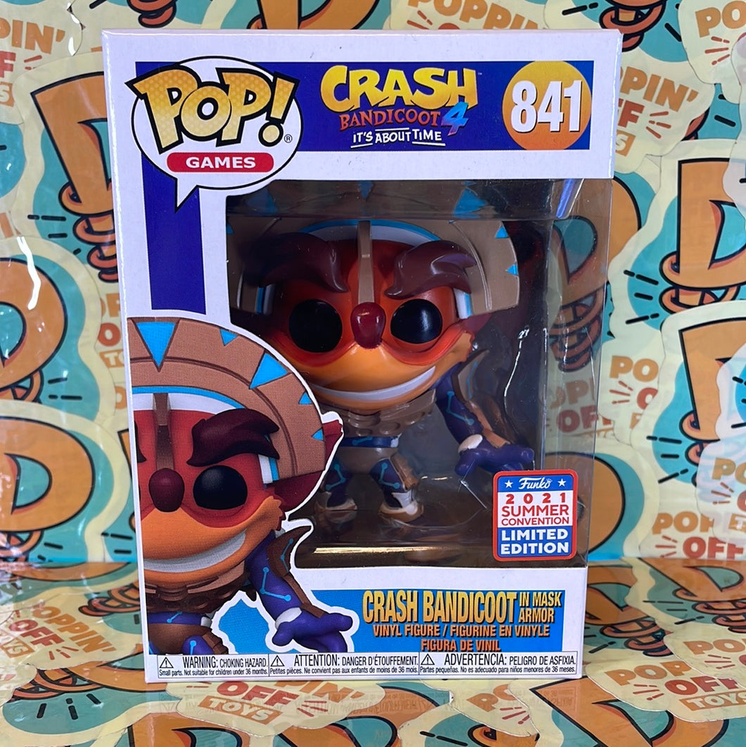 Pop! Games: Crash Bandicoot 4 -Crash Bandicoot in Mask Armor (2021 Summer Convention) 841