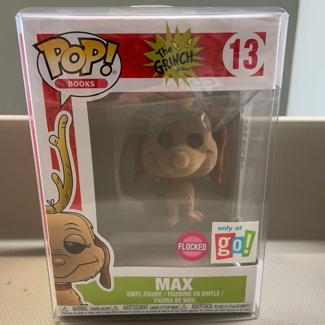 Pop! Books: The Grinch - Max (Flocked)