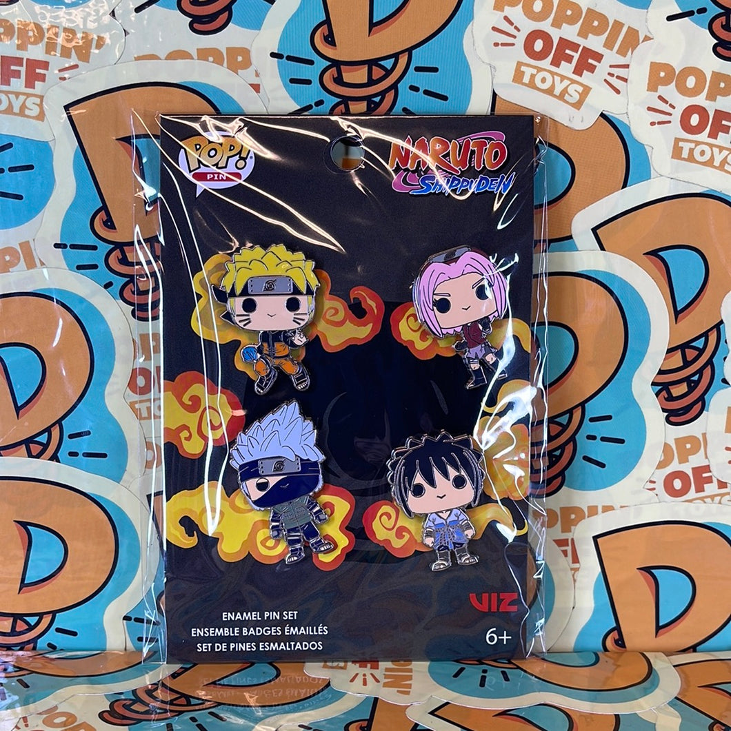 Funko Pop! 4PK Pin Set - Naruto Shippuden