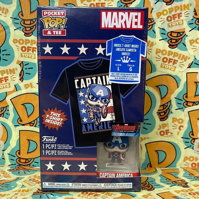 Pocket Pop! & Tee: Marvel - Captain America