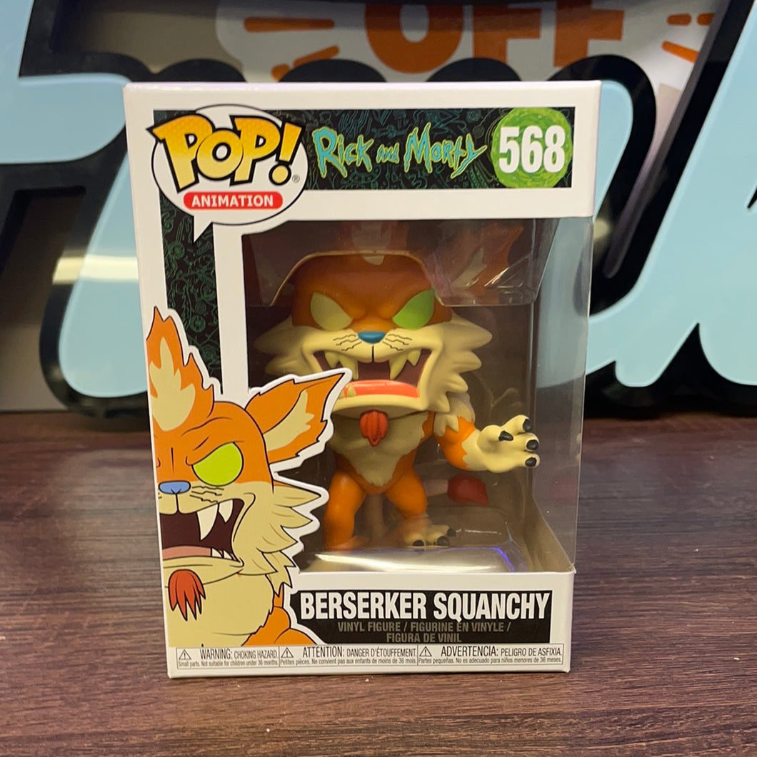 Pop! Animation: Rick and Morty – Berserker Squanchy (In Stock) Vinyl Figure