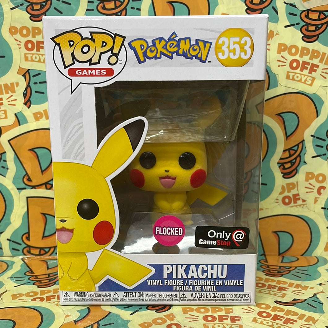 Pop! Games: Pokémon - Pikachu (Flocked) 353