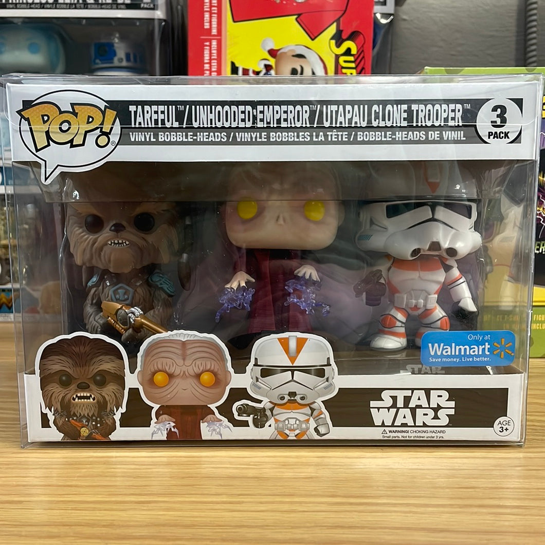 Pop! Star Wars: Tarrful/Unhooded Emperor/Utapau Clone Trooper