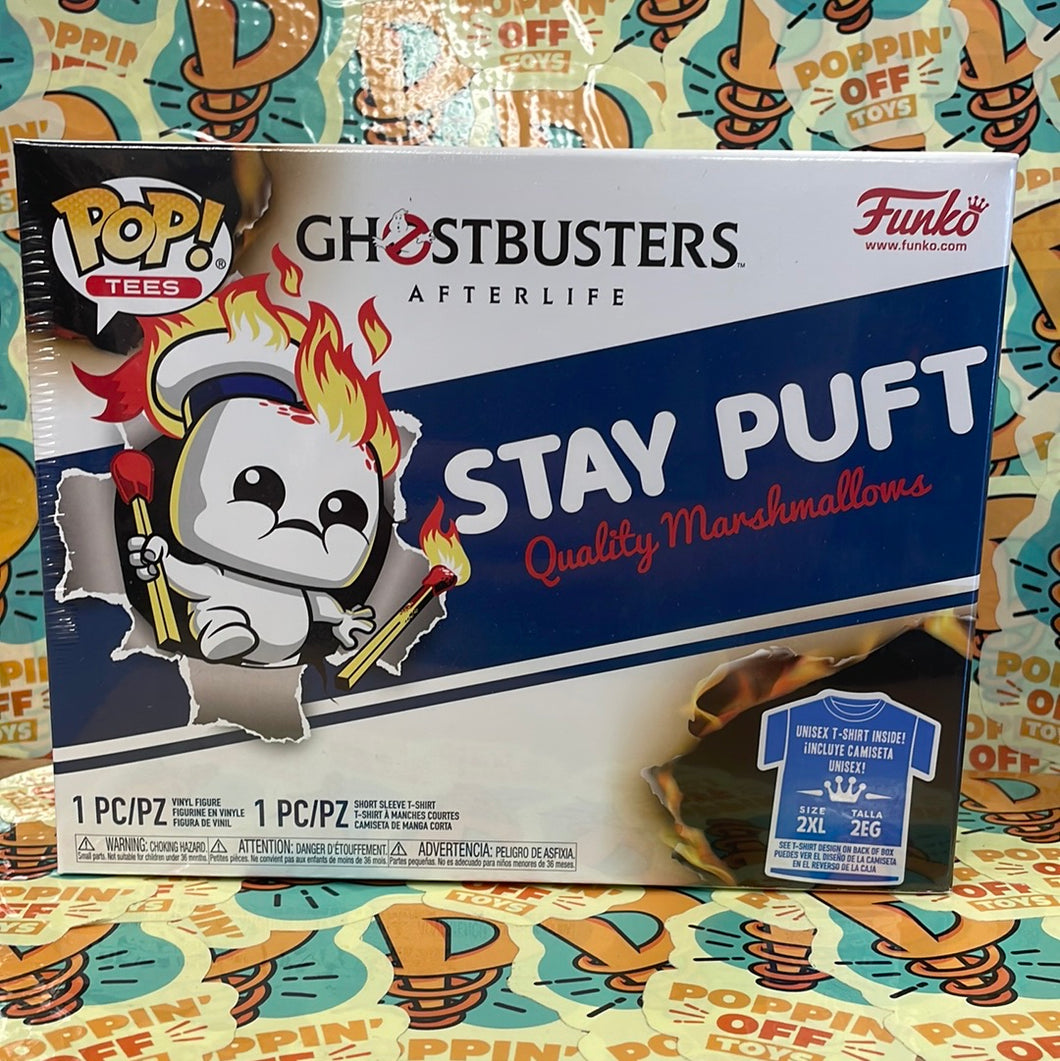 Pop! Tees: Ghostbusters Afterlife- Stay Puft w/ Matches (GITD)