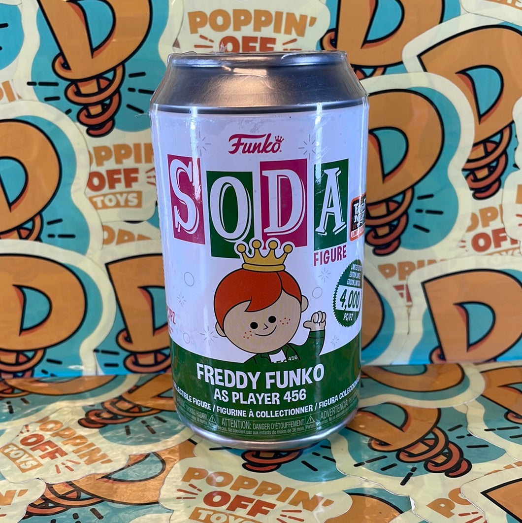 Soda: Freddy Funko as Player 456 (Fright Night Exclusive) (Sealed Can)