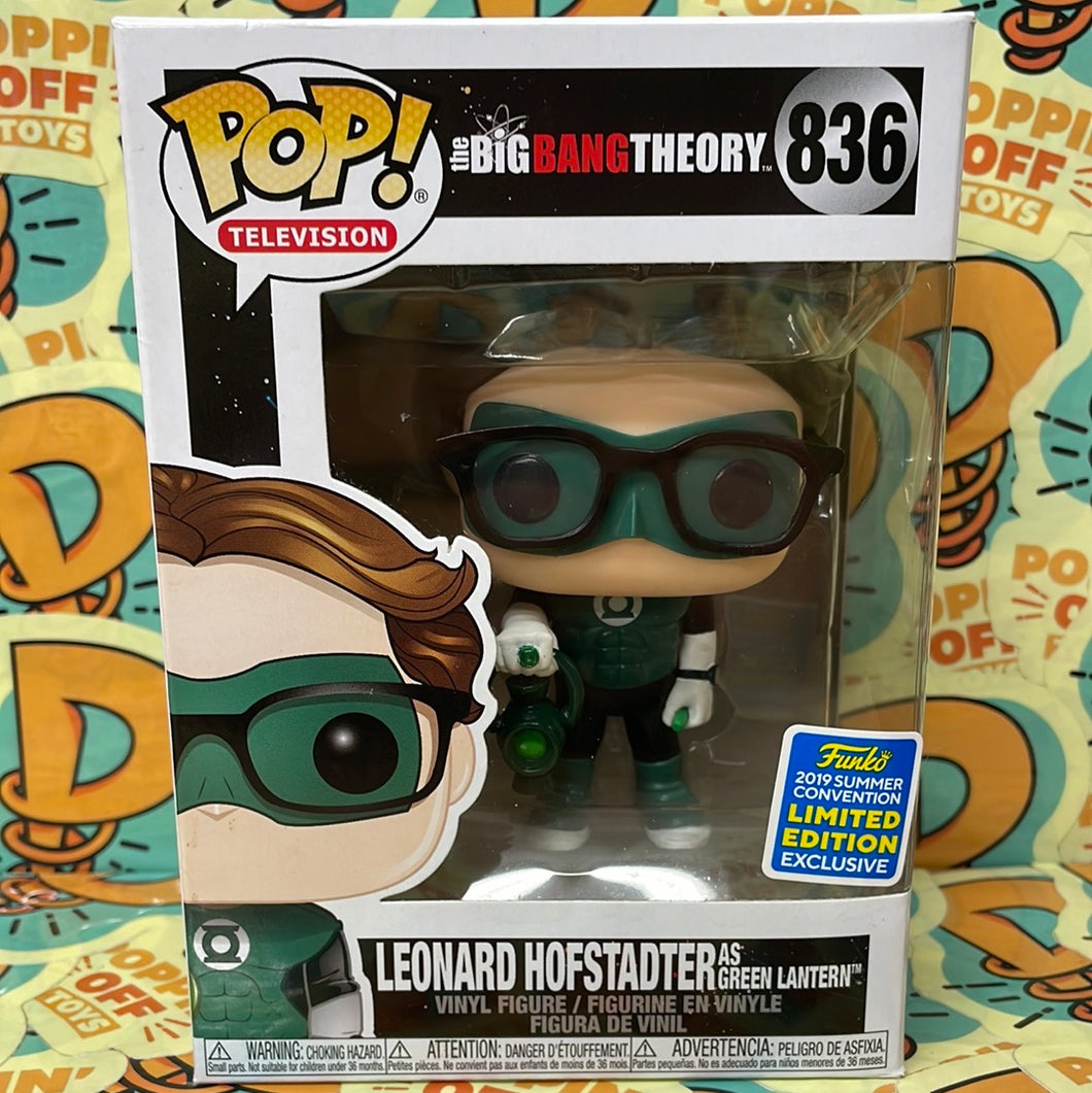 Pop! Television: The Big Bang Theory -Leonard Hofsteader as Green Lantern (2019 Summer Convention) 836