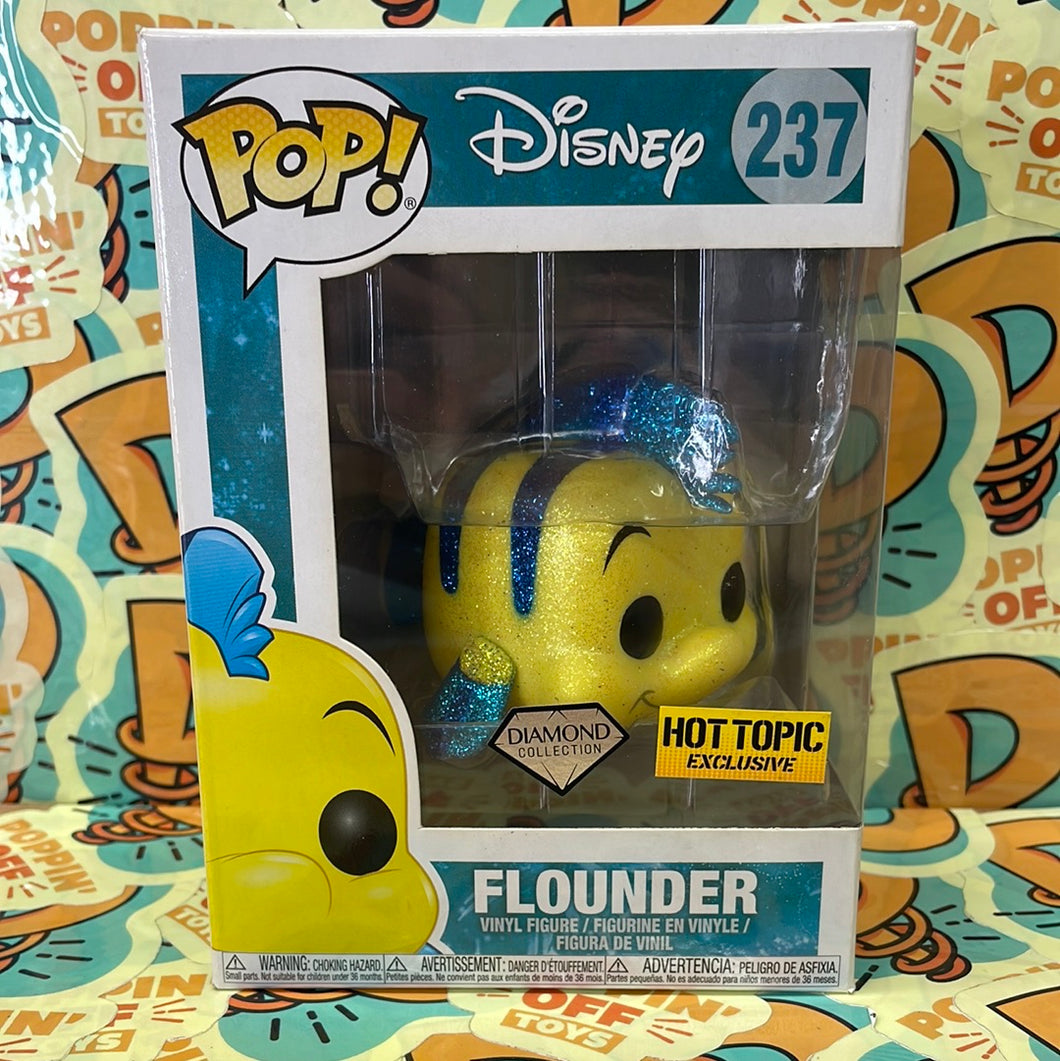 Pop! Disney: The Little Mermaid -Flounder (Hot Topic Exclusive) (Diamond Collection) 237