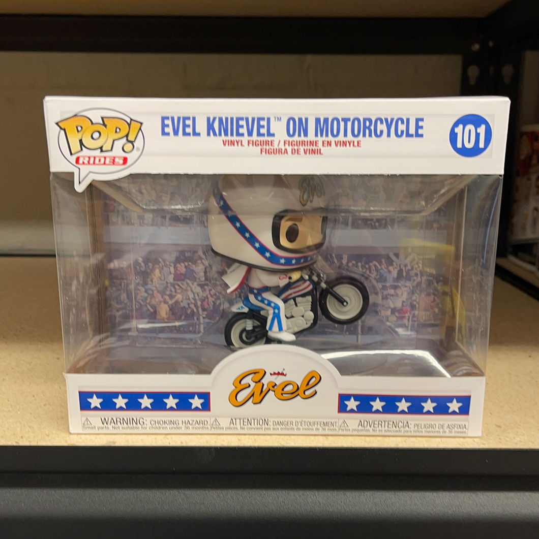 Pop! Rides: Evel Knievel on Motorcycle (In Stock) Vinyl Figure