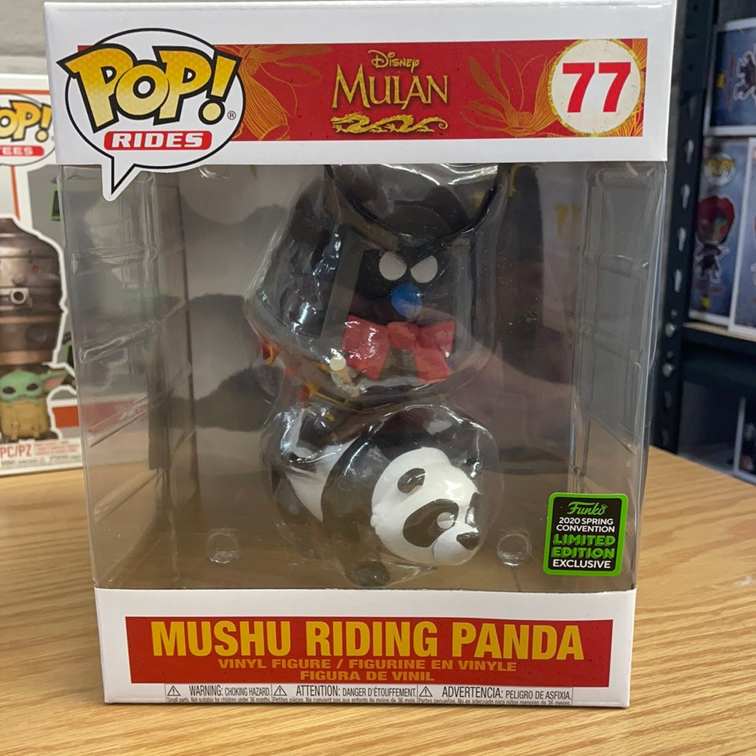 Pop! Rides: Mushu Riding Panda (In Stock) Vinyl Figure