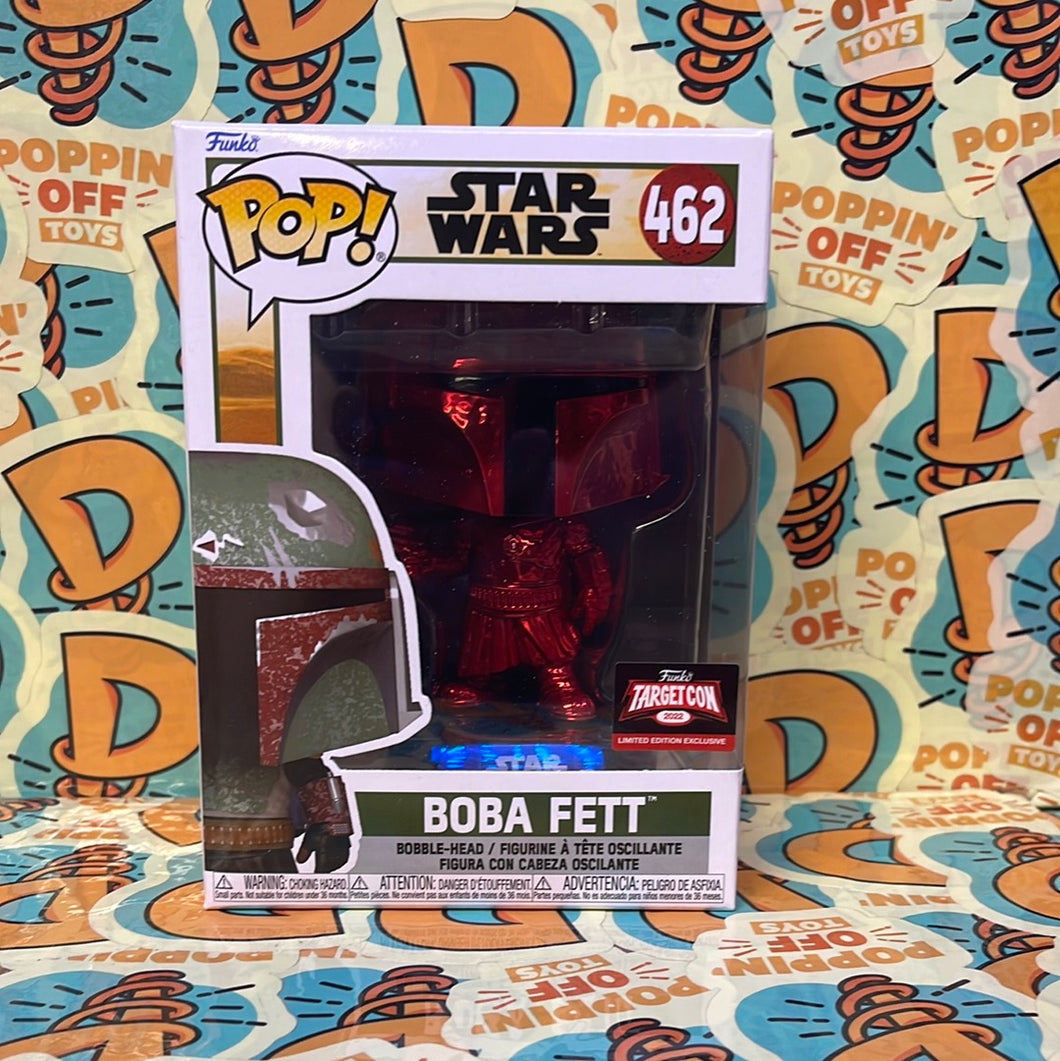 Pop! Star Wars: Boba Fett (Red Chrome) (Target Con 2022)