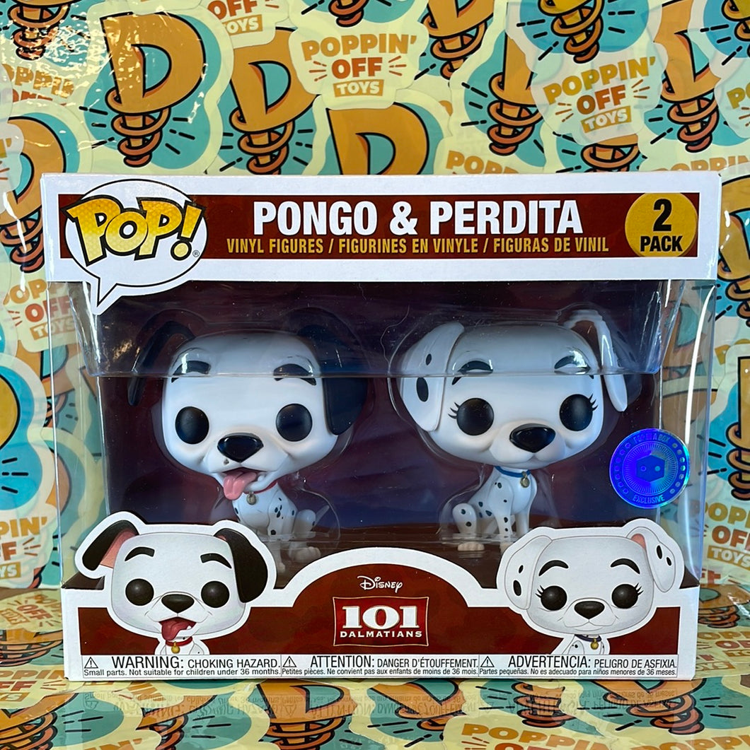 Pop! Disney: 101 Dalmatians- Pongo & Perdita (Pop in a Box Exclusive)