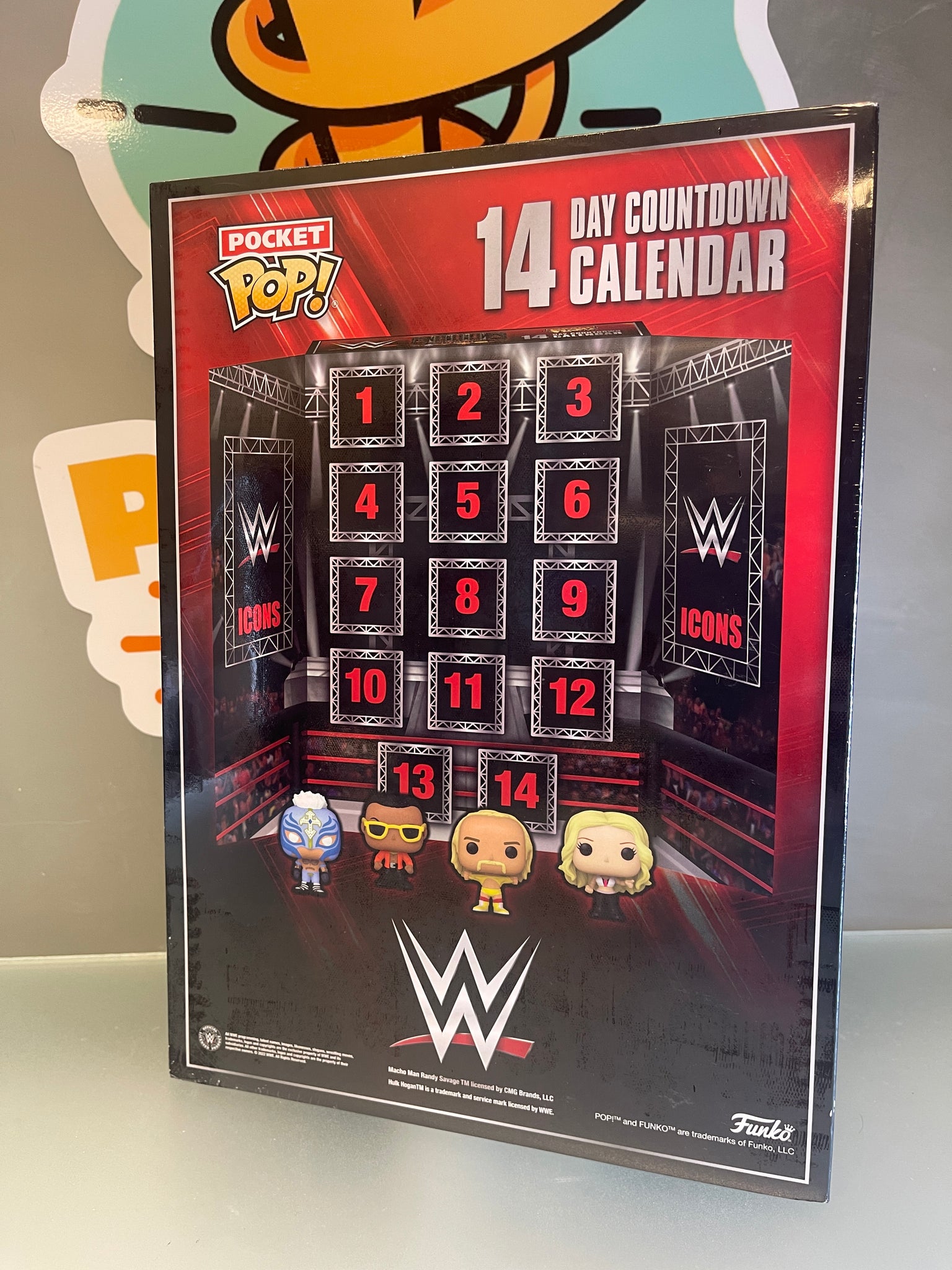 WWE 14 Day Countdown Calendar Poppin' Off Toys