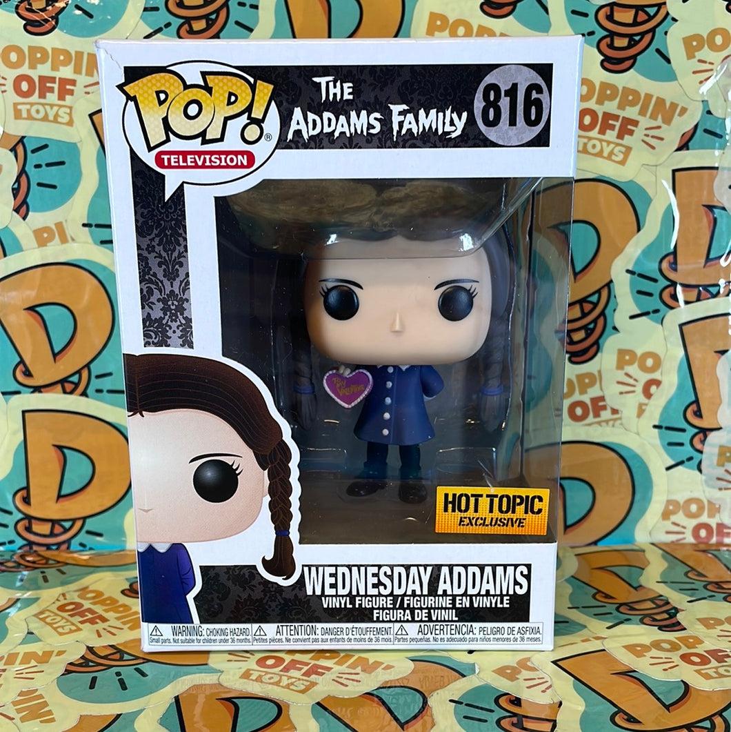 Pop! Television: The Addams Family -Wednesday Addams (Hot Topic Exclus –  Poppin' Off Toys