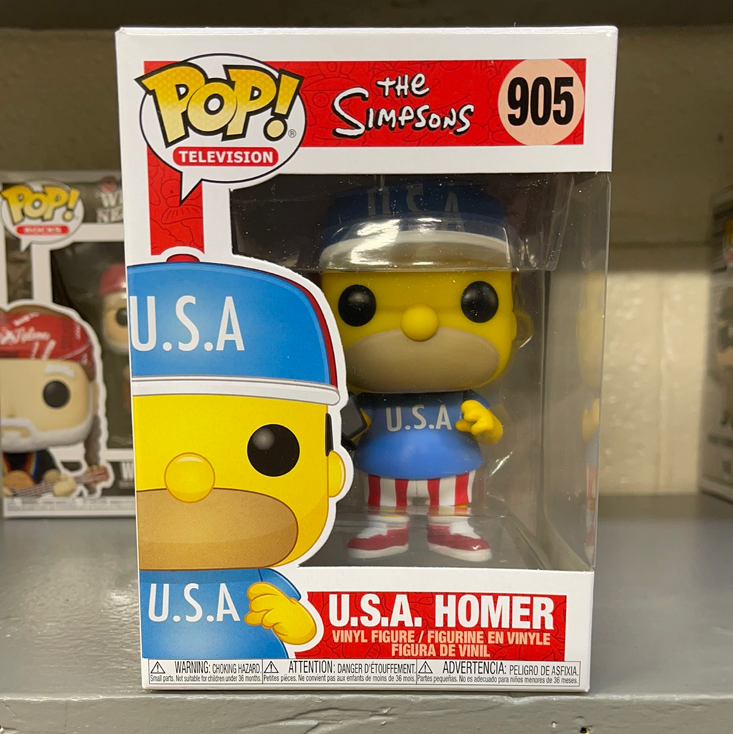 Funko Pop! The Simpsons: USA Homer (In Stock) Vinyl Figure