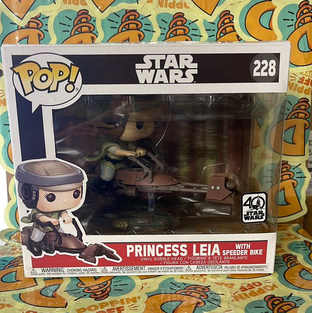 Pop! Star Wars: Princess Leia with Speeder Bike
