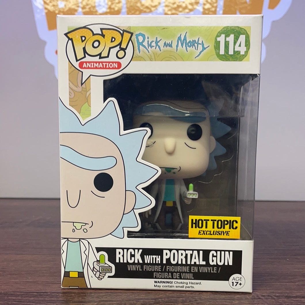 Pop! Animation: Rick and Morty – Rick with Portal Gun (Hot Topic Exclusive) (In Stock) Vinyl Figure