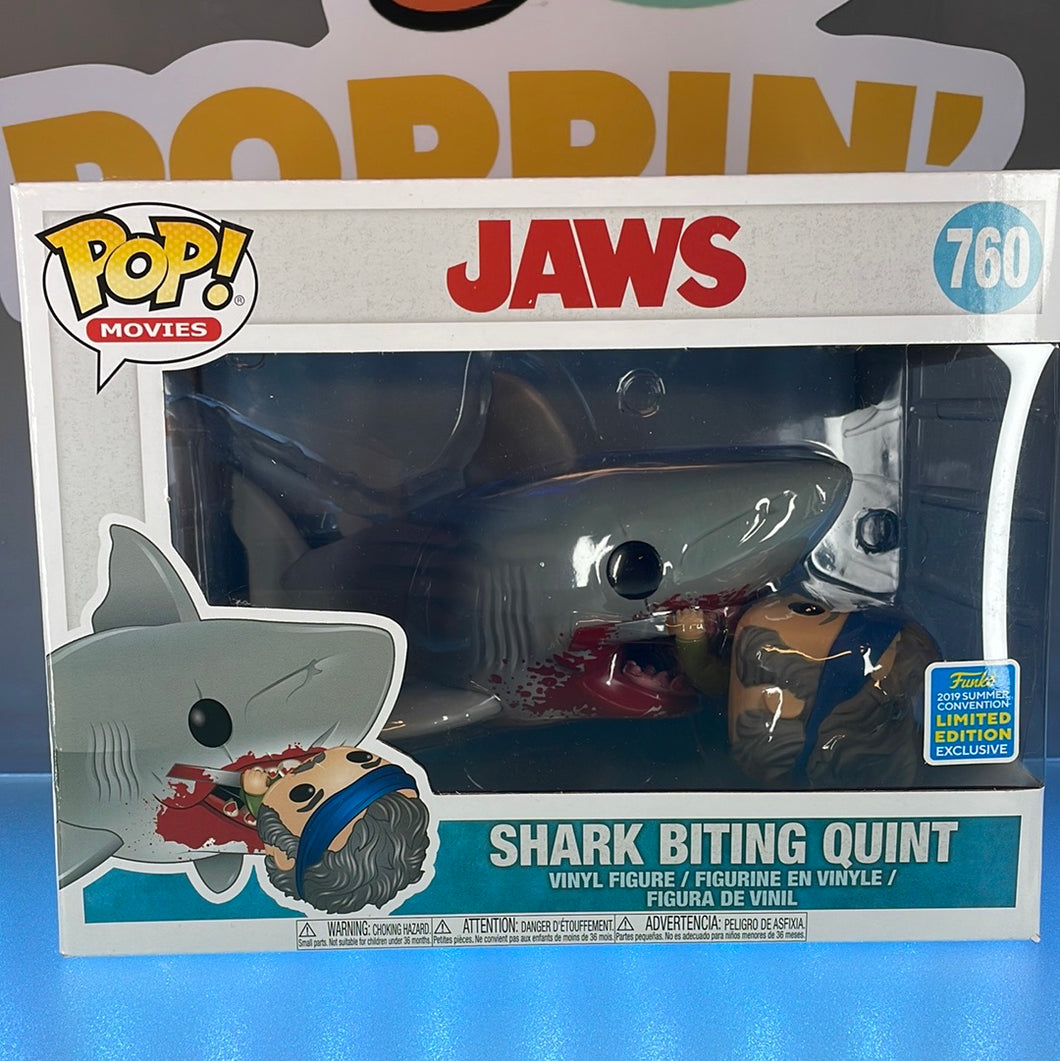 Pop! Movies: Jaws - Great White Shark Bitting Quint (2019 Summer Convention)